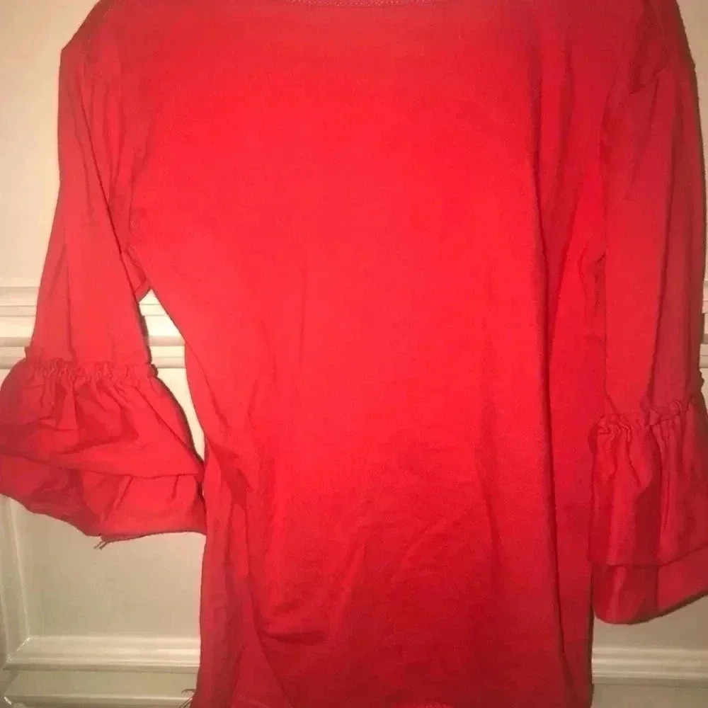 GIRLS GINGERBREAD PERSON SHIRT SIZE 140 EUC - Picture 6 of 6